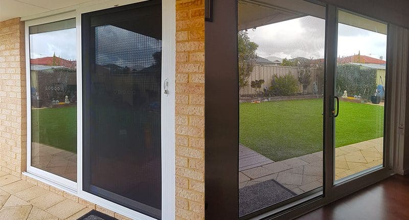 Security door to double glazed door