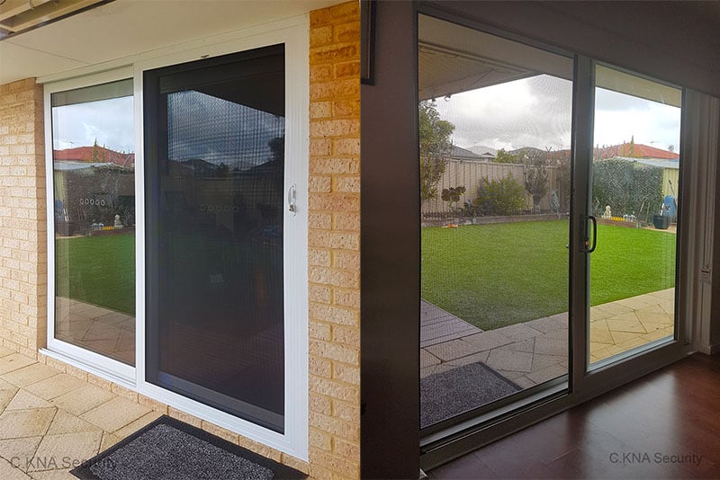 Security door to double glazed door