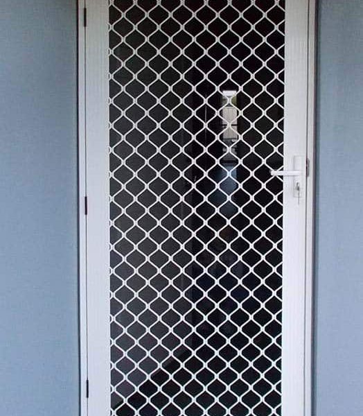 Grille hinged door