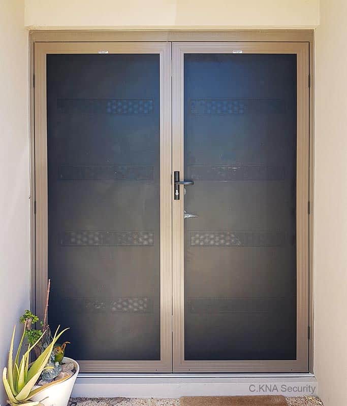 Aluminium security doors