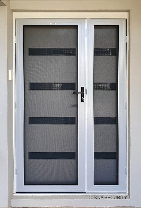 Double mesh security door