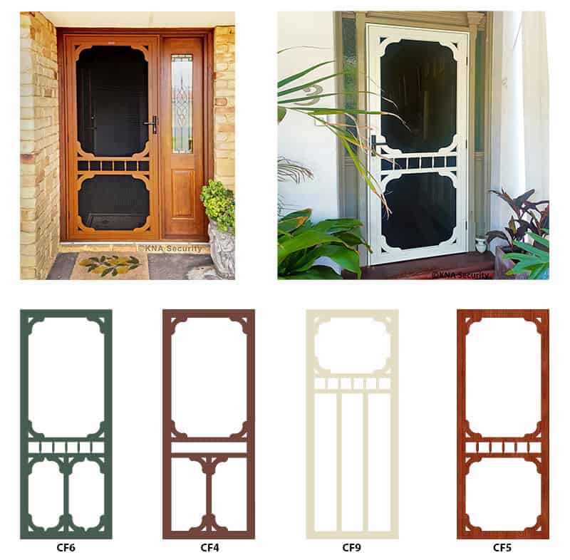 Colonial screen flydoors security